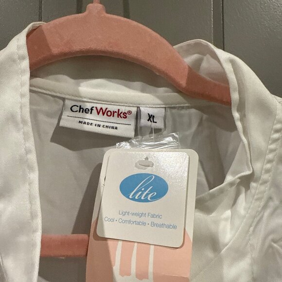 Chefs Work White Chefs Coat XL - Picture 2 of 5